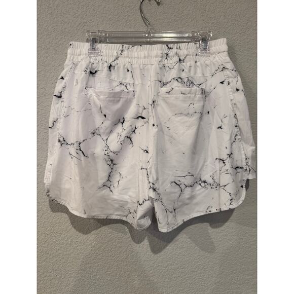 BuffBunny White Marble Flo Shorts - Picture 3 of 3